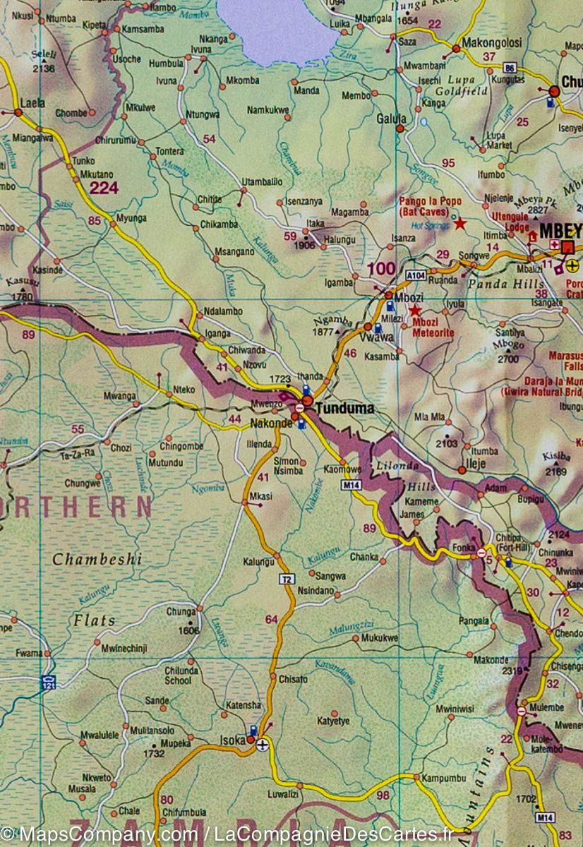 Carte routière - Tanzanie (inclus Dar es Salaam, Arusha) | Harms Verlag carte routière Harms Verlag