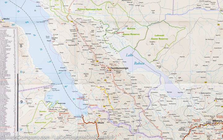 Carte routière - Tanzanie, Rwanda & Burundi | Reise Know How carte pliée Reise Know-How 