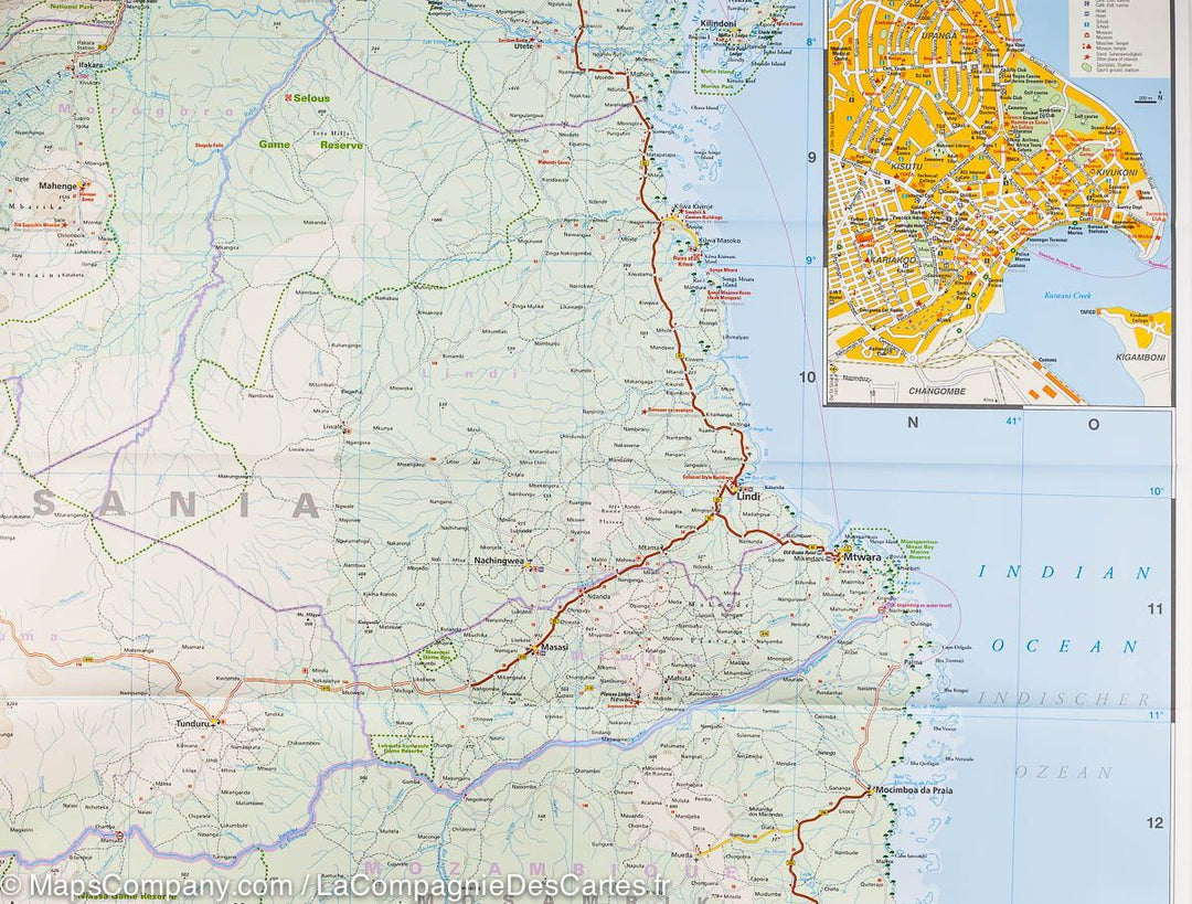 Carte routière - Tanzanie, Rwanda & Burundi | Reise Know How carte pliée Reise Know-How 