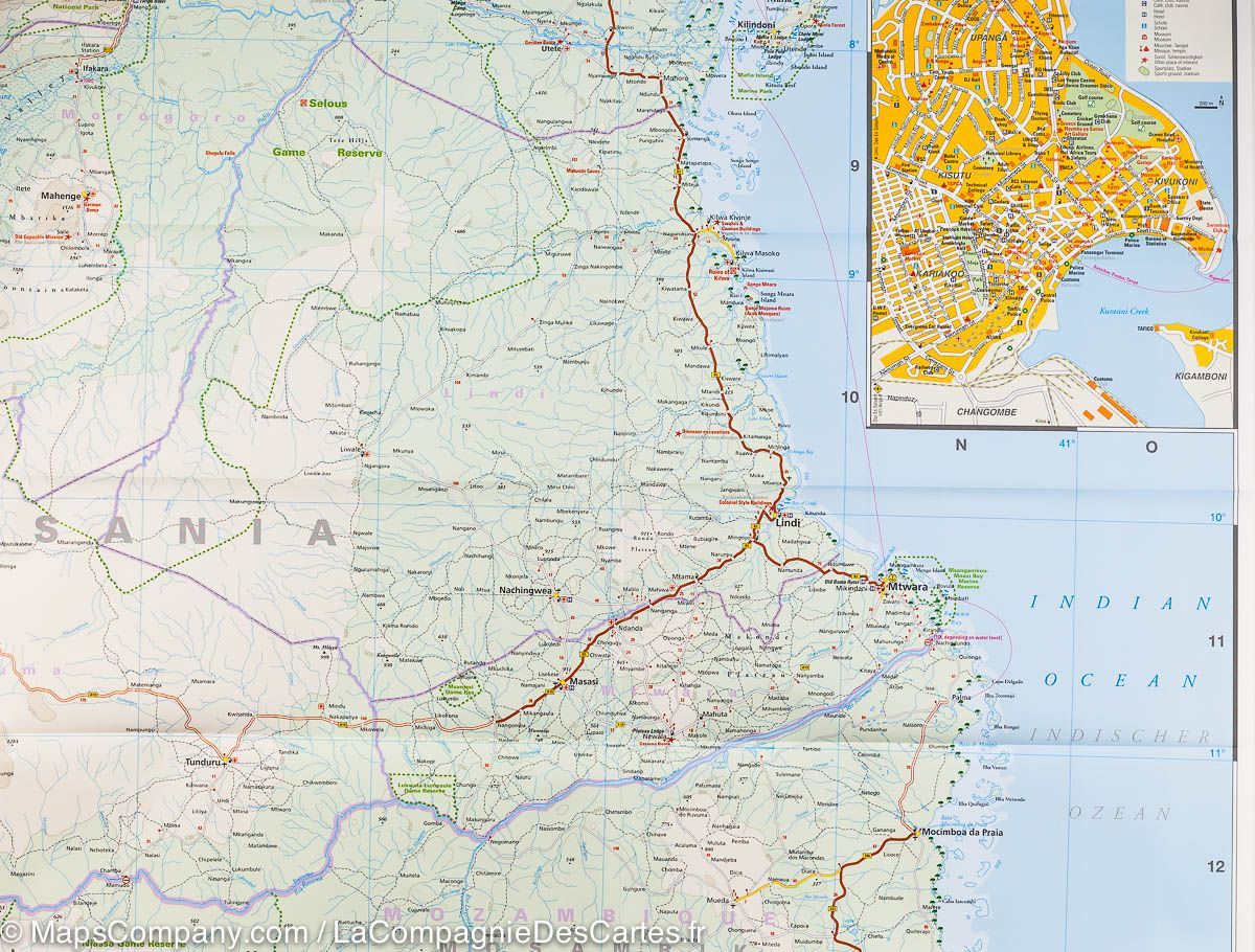 Carte routière - Tanzanie, Rwanda & Burundi | Reise Know How carte routière Reise Know-How