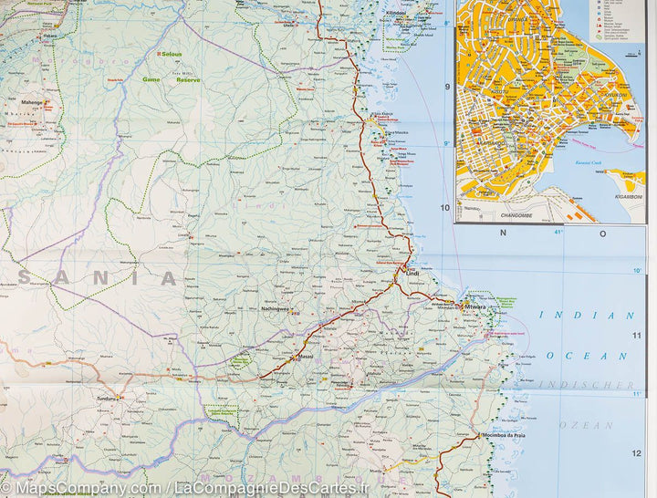 Carte routière - Tanzanie, Rwanda & Burundi | Reise Know How carte pliée Reise Know-How 