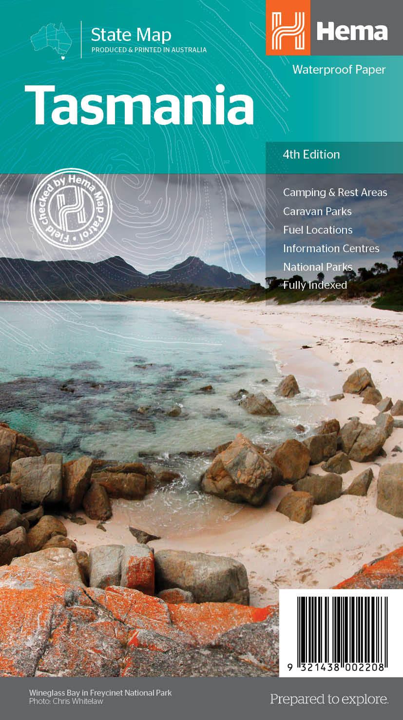 Carte routière - Tasmanie (Australie) | Hema Maps carte pliée Hema Maps 