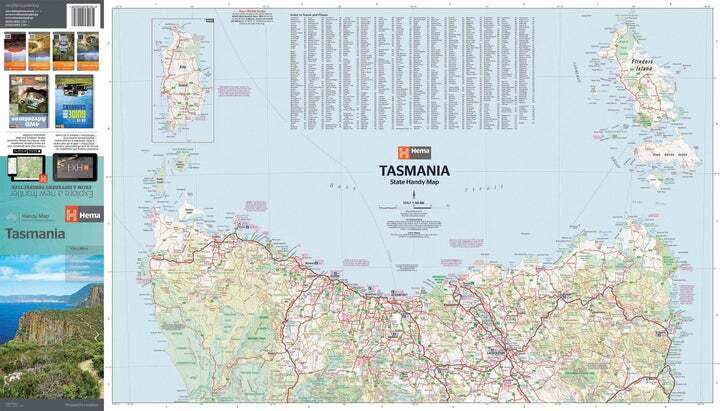 Carte routière - Tasmanie | Hema Maps - Handy map carte routière Hema Maps