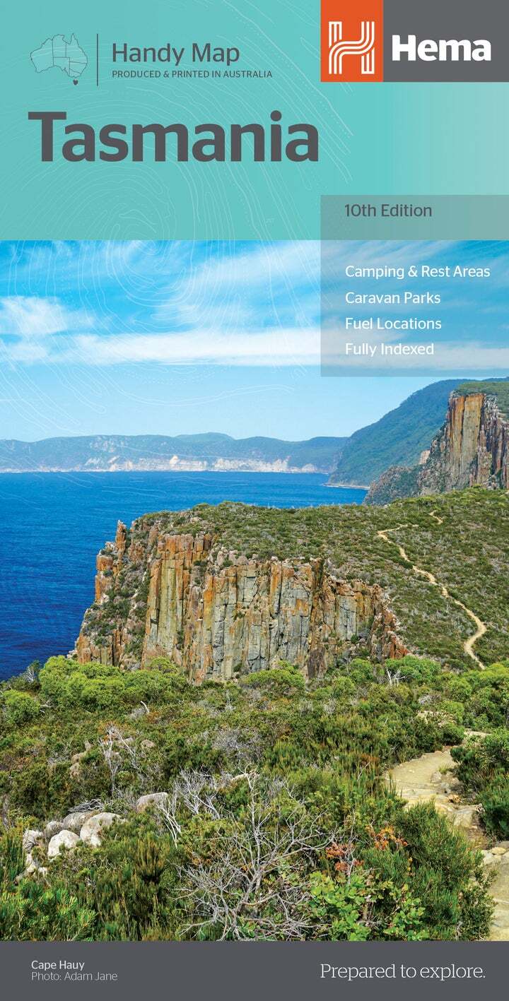 Carte routière - Tasmanie | Hema Maps - Handy map carte pliée Hema Maps 