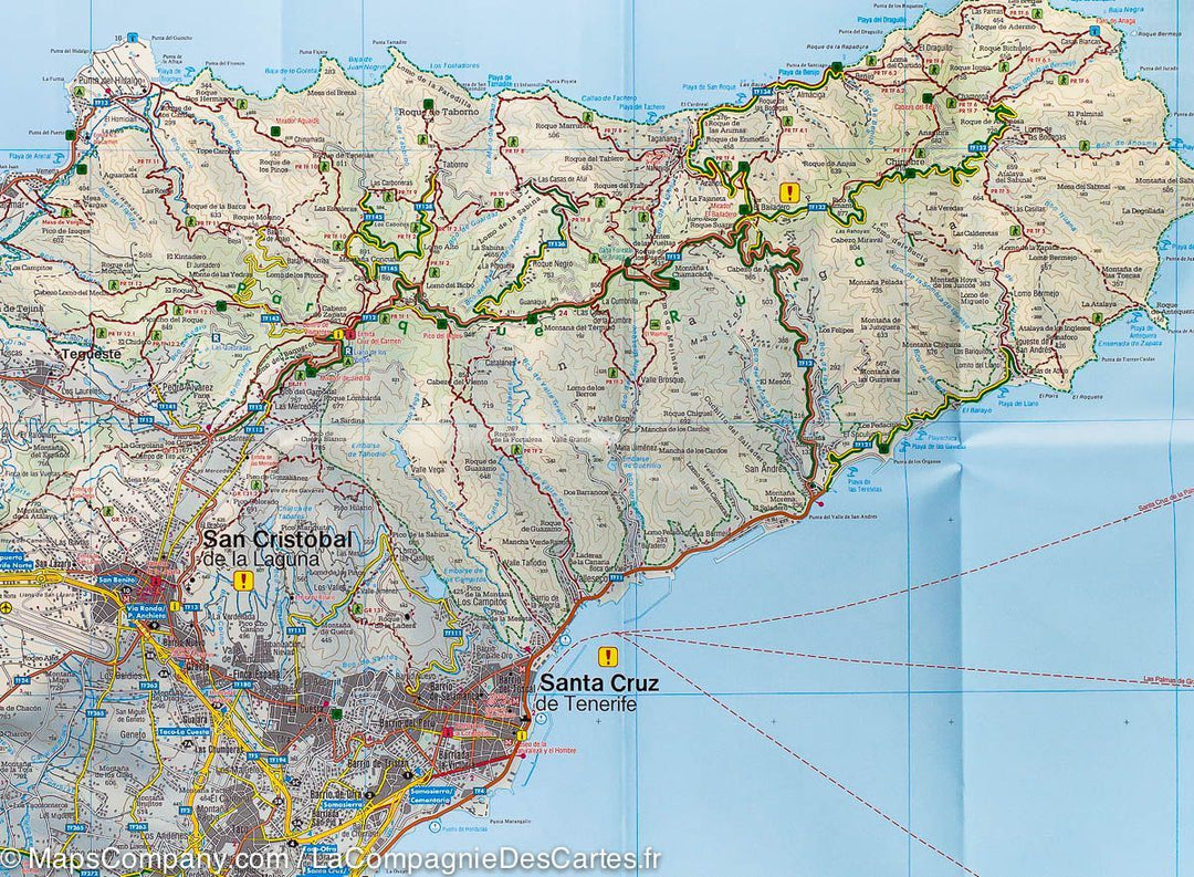 Carte routière - Tenerife (Iles Canaries) | Freytag & Berndt carte pliée Freytag & Berndt 