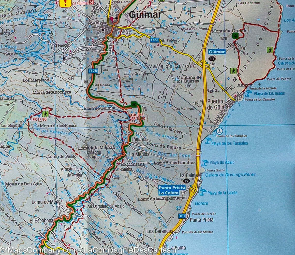 Carte routière - Tenerife (Iles Canaries) | Freytag & Berndt carte routière Freytag & Berndt