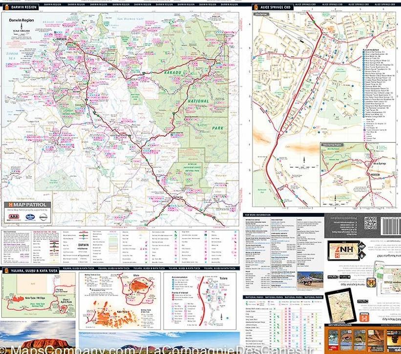 Carte routière - Territoire du Nord (Australie) | Hema Maps carte pliée Hema Maps 
