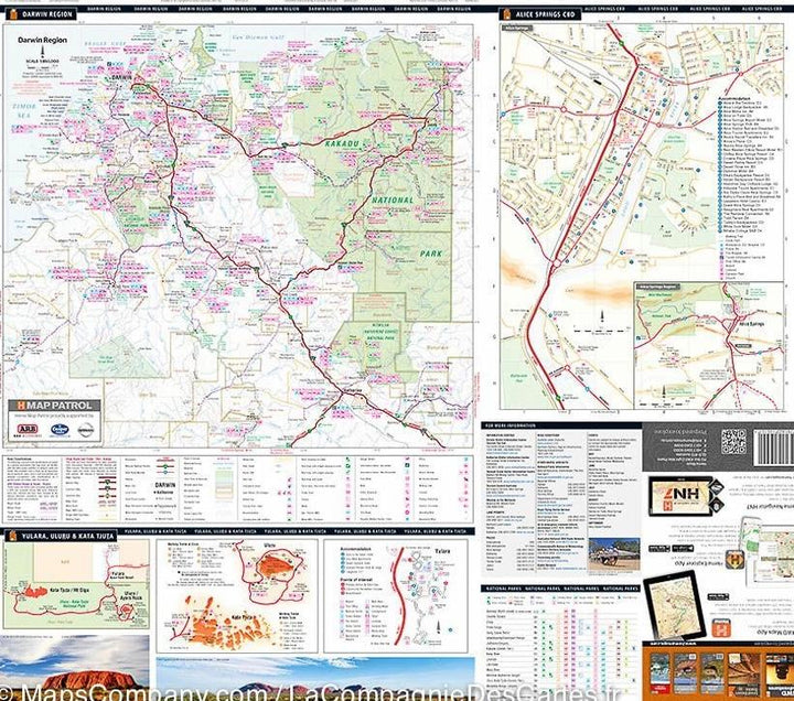 Carte routière - Territoire du Nord (Australie) | Hema Maps carte pliée Hema Maps 