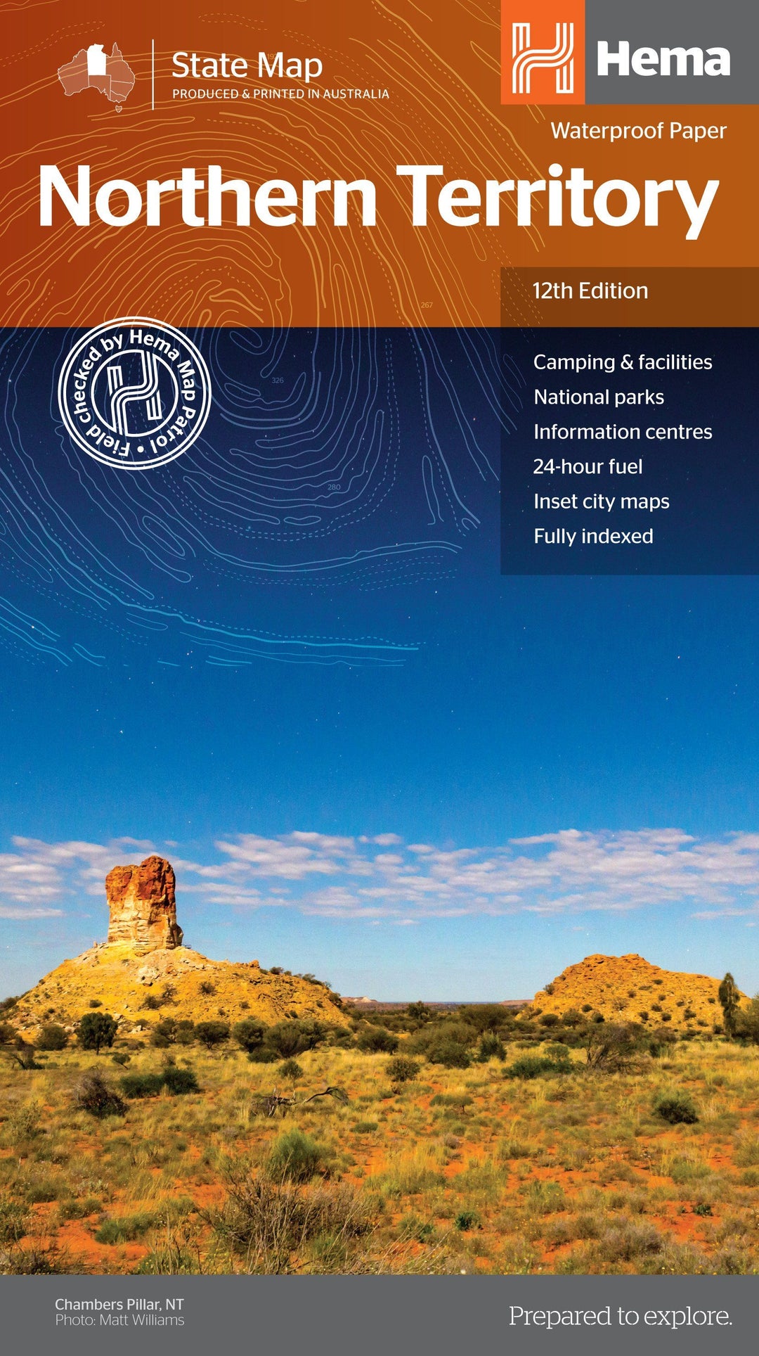 Carte routière - Territoire du Nord (Australie) | Hema Maps carte pliée Hema Maps 