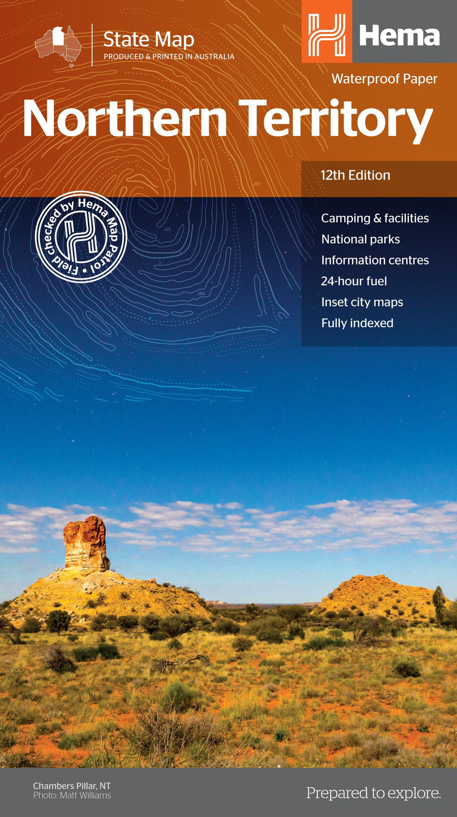 Carte routière - Territoire du Nord (Australie) | Hema Maps carte pliée Hema Maps 