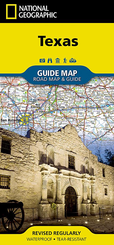 Carte routière - Texas | National Geographic carte pliée National Geographic 