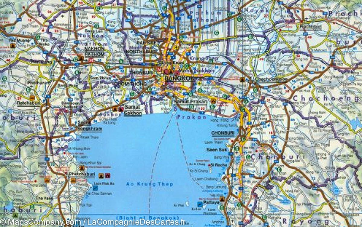 Carte routière - Thailande | Freytag & Berndt carte routière Freytag & Berndt