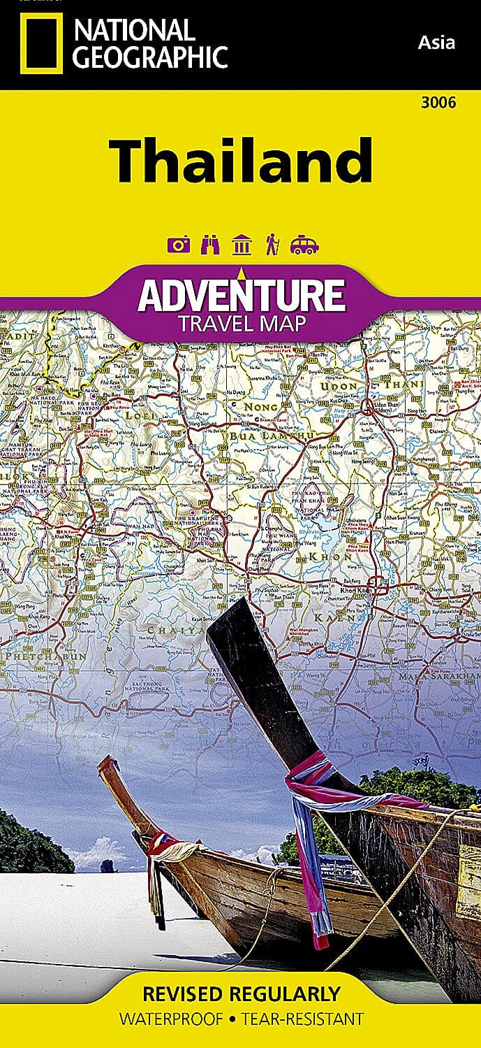 Carte routière - Thailande | National Geographic carte pliée National Geographic 
