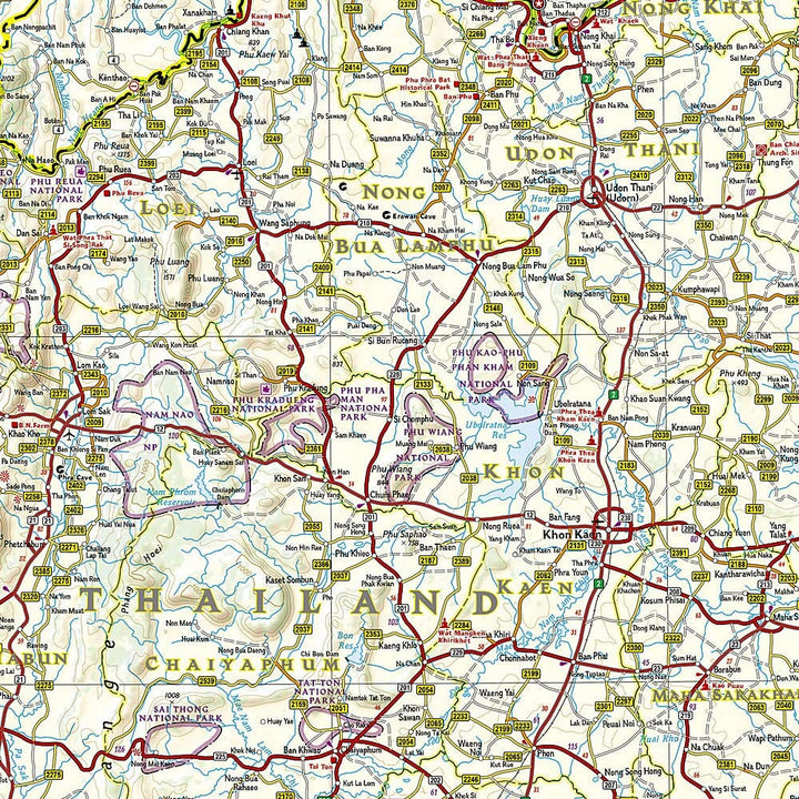 Carte routière - Thailande | National Geographic carte pliée National Geographic 