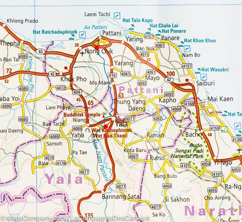Carte routière de la Thailande | Reise Know How - La Compagnie des Cartes