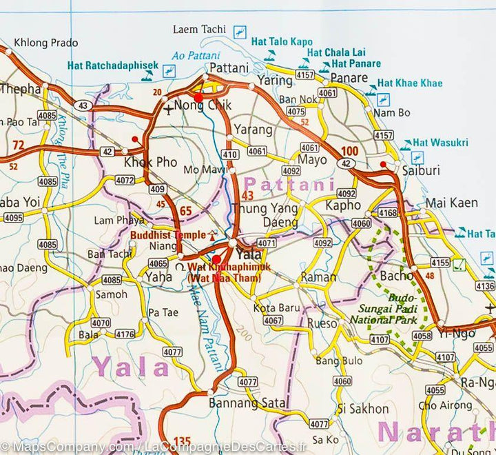 Carte routière de la Thailande | Reise Know How - La Compagnie des Cartes