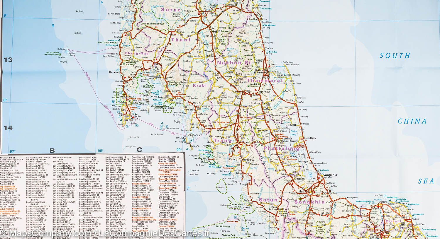 Carte routière - Thailande | Reise Know How carte routière Reise Know-How