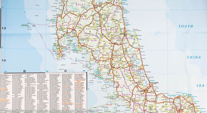 Carte routière de la Thailande | Reise Know How - La Compagnie des Cartes