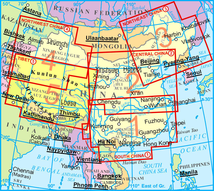 Carte routière - Tibet | Gizi Map carte pliée Gizi Map 