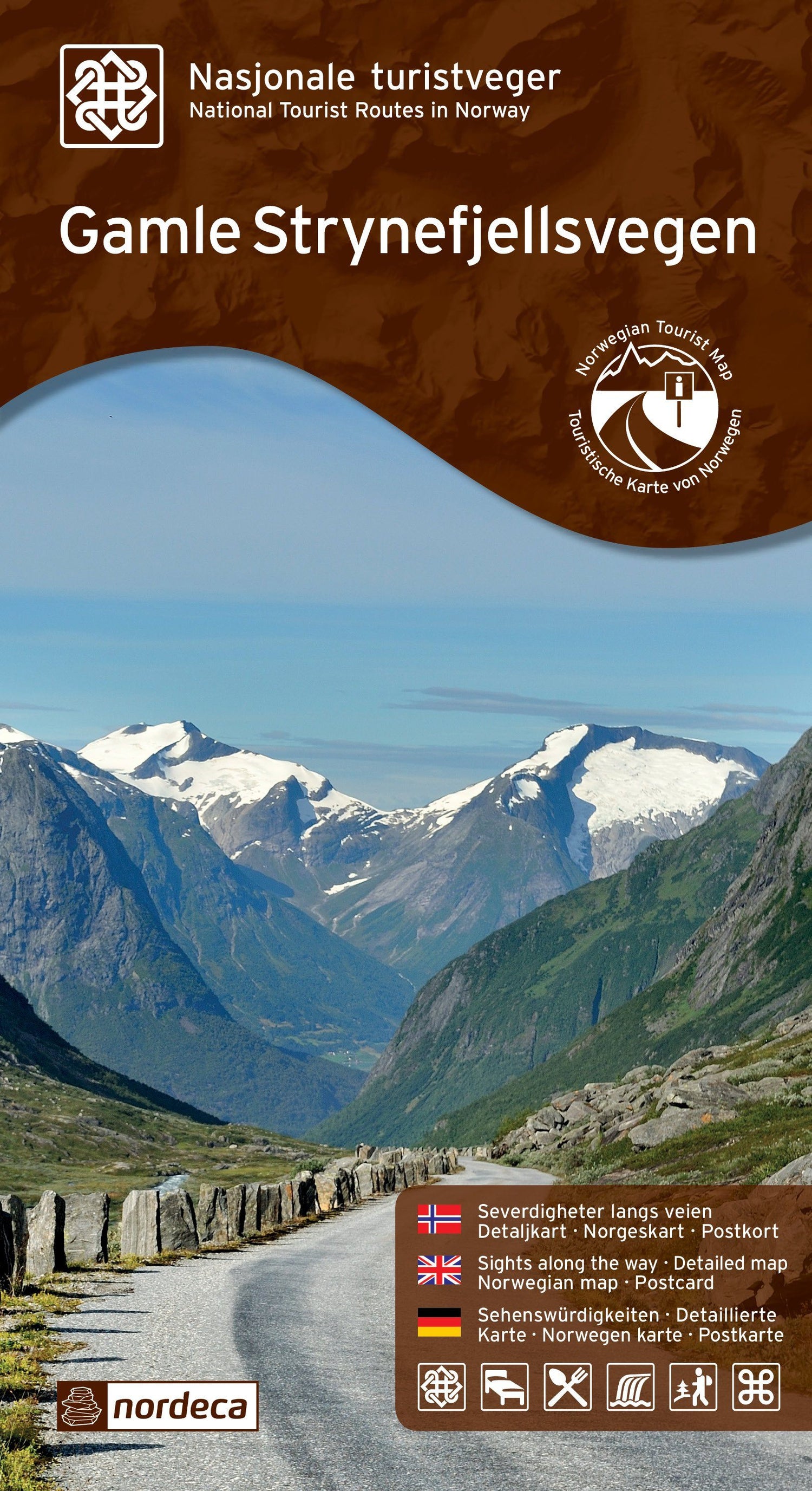 Carte routière touristique n° 09 - Gamle Strynefjellsvegen (Norvège) | Nordeca carte routière Nordeca Default Title