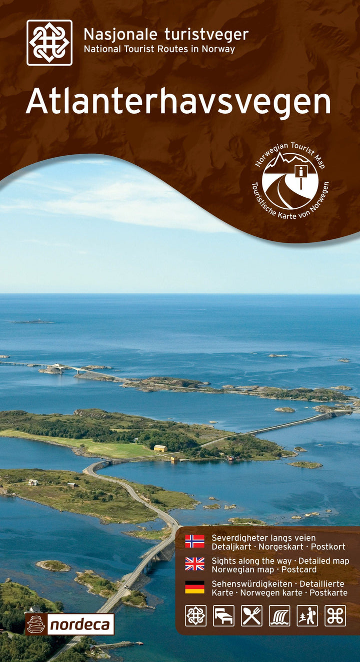 Carte routière touristique n° 12 - Atlanterhavsvegen (Norvège) | Nordeca carte pliée Nordeca 