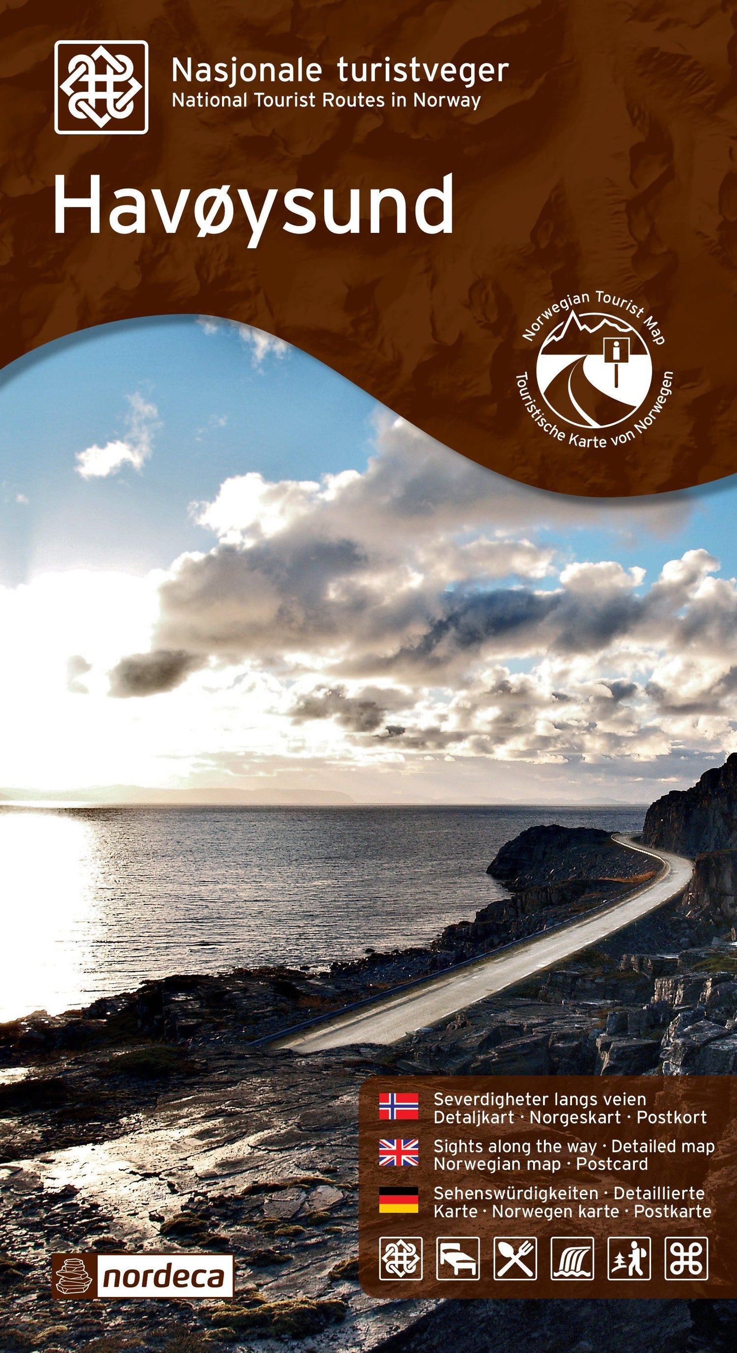 Carte routière touristique n° 17 - Havoysund (Norvège) | Nordeca carte routière Nordeca Default Title