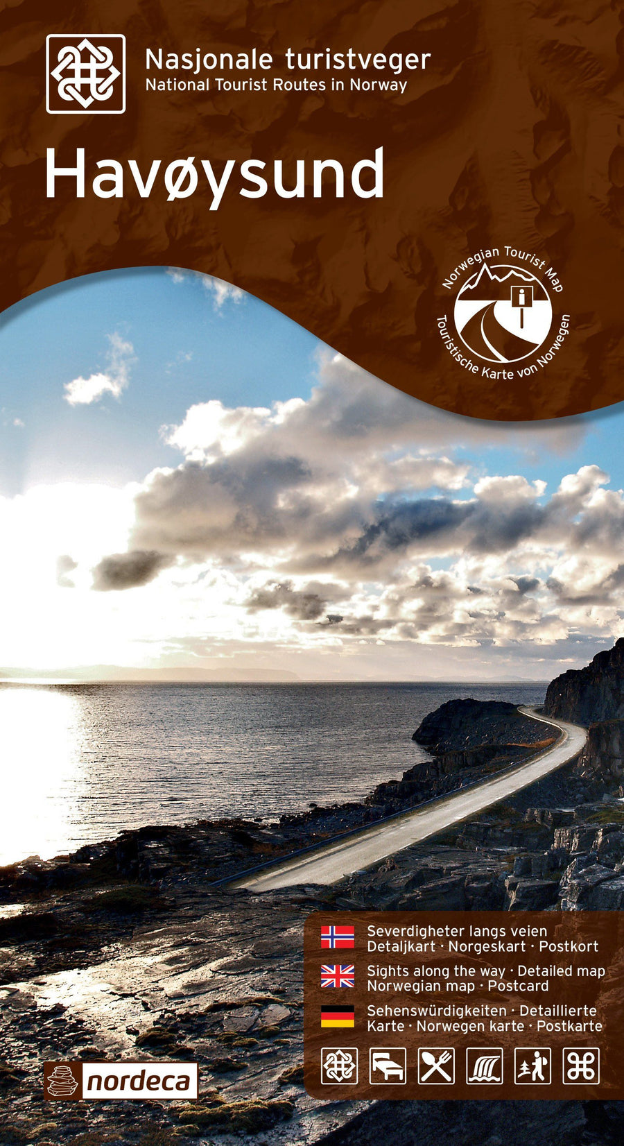 Carte routière touristique n° 17 - Havoysund (Norvège) | Nordeca carte pliée Nordeca 