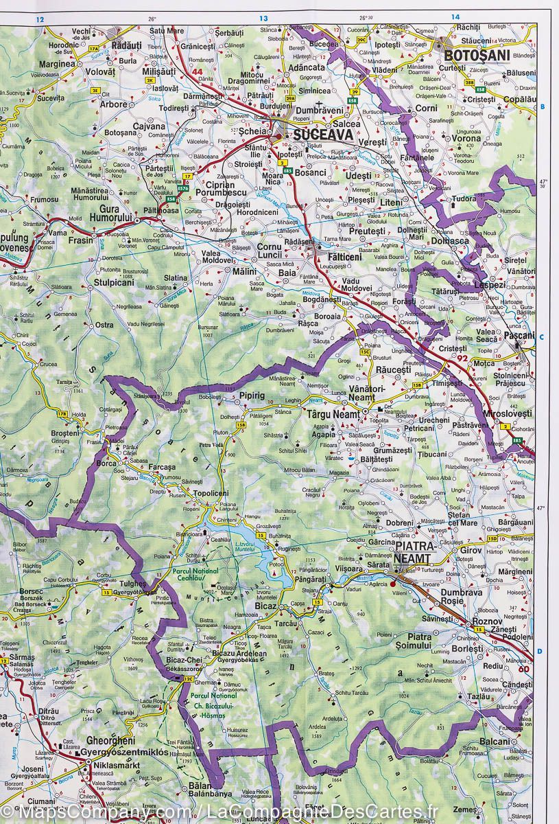 Carte routière - Transylvannie (Roumanie) | Freytag & Berndt carte routière Freytag & Berndt