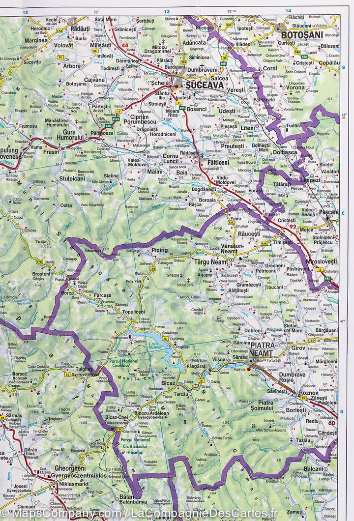 Carte routière de la Transylvannie (Roumanie) | Freytag &amp; Berndt - La Compagnie des Cartes