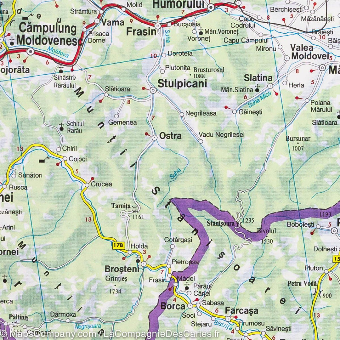 Carte routière de la Transylvannie (Roumanie) | Freytag &amp; Berndt - La Compagnie des Cartes