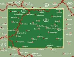 Carte routière de la Transylvannie (Roumanie) | Freytag &amp; Berndt - La Compagnie des Cartes