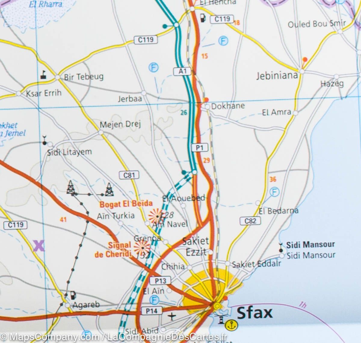 Carte routière - Tunisie | Reise Know How carte routière Reise Know-How