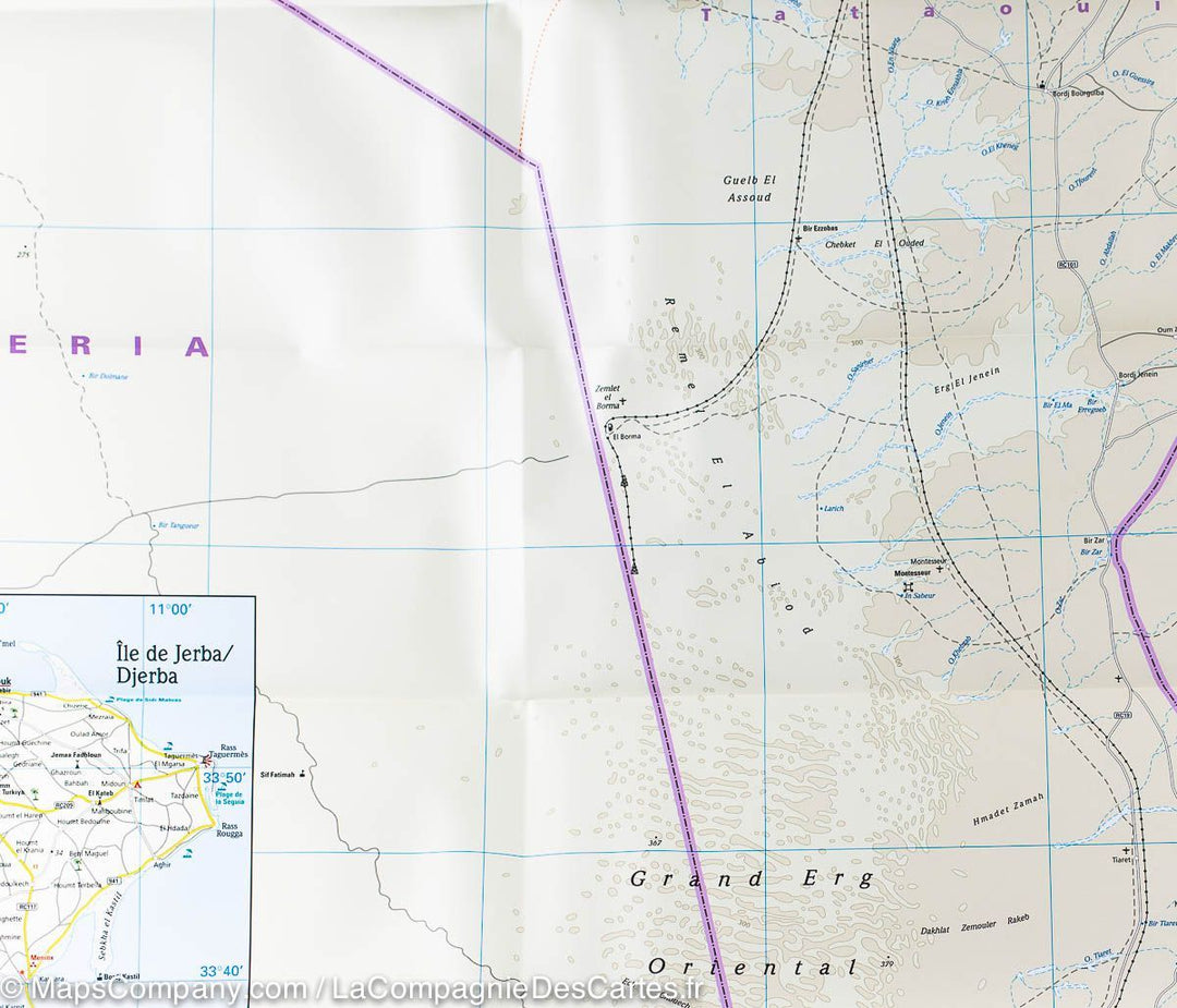 Carte routière de la Tunisie | Reise Know How - La Compagnie des Cartes