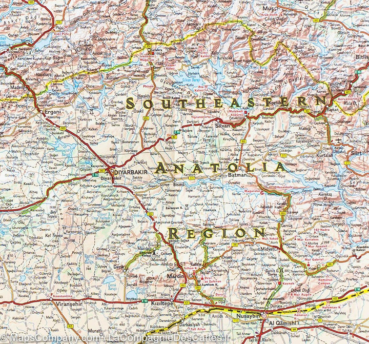 Carte routière - Turquie | National Geographic carte pliée National Geographic 