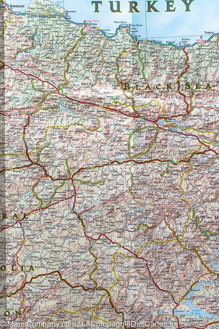 Carte routière - Turquie | National Geographic carte pliée National Geographic 