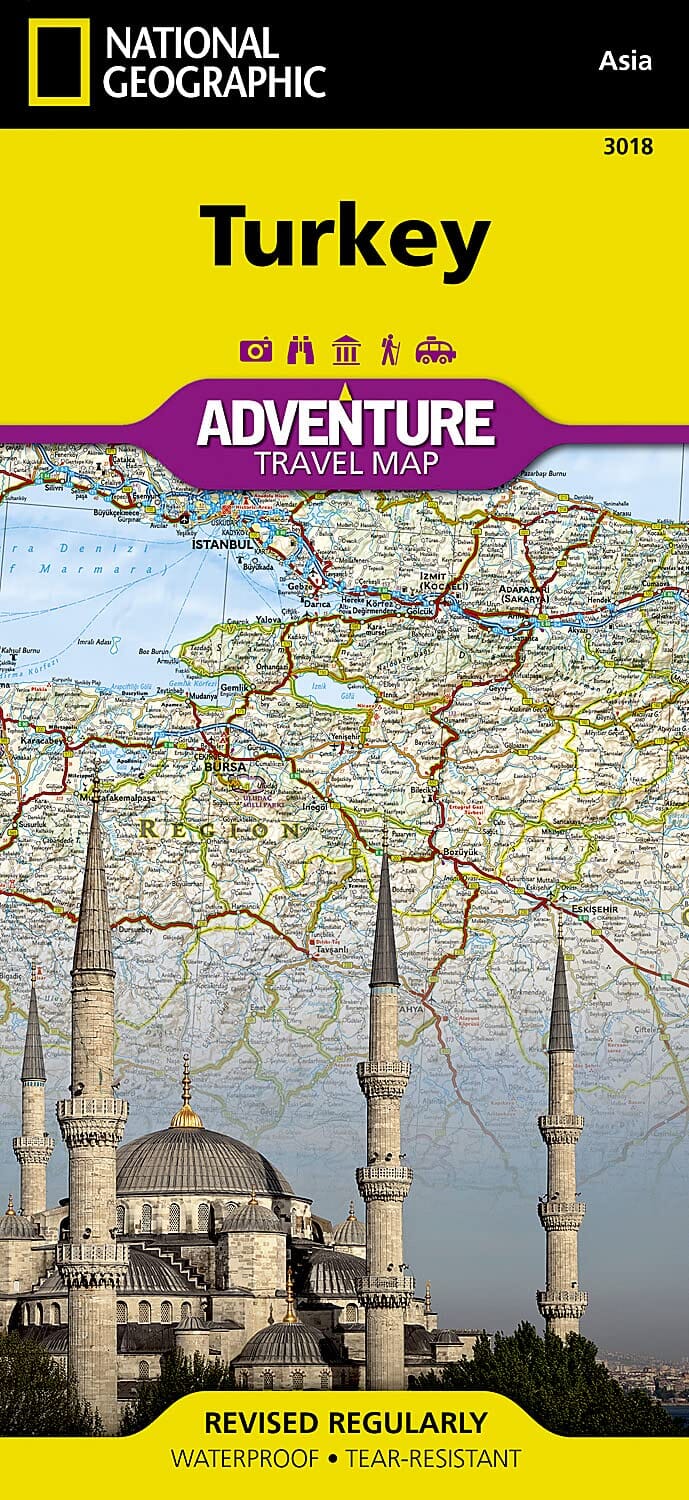 Carte routière - Turquie | National Geographic carte pliée National Geographic 
