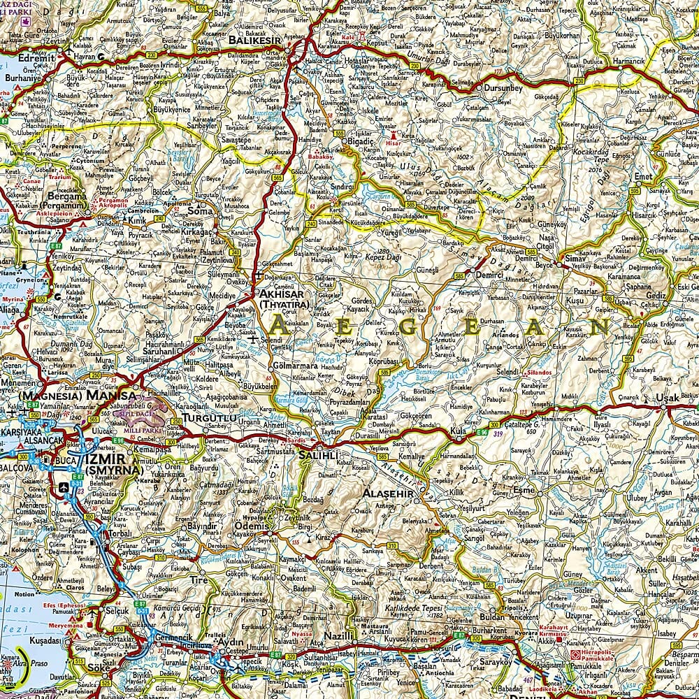 Carte routière - Turquie | National Geographic carte routière National Geographic