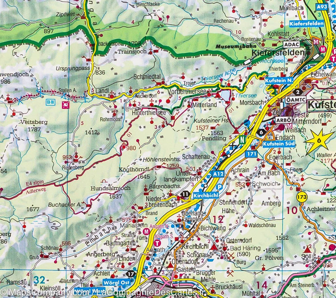 Carte routière - Tyrol (Autriche) | Freytag & Berndt carte pliée Freytag & Berndt 