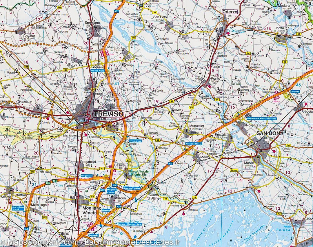 Carte routière - Tyrol Sud, Trentin, Lac de Garde & Vénétie | Freytag & Berndt carte pliée Freytag & Berndt 