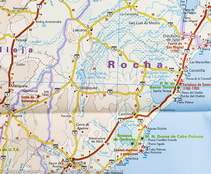 Carte routière - Uruguay & Paraguay | Reise Know How carte pliée Reise Know-How 