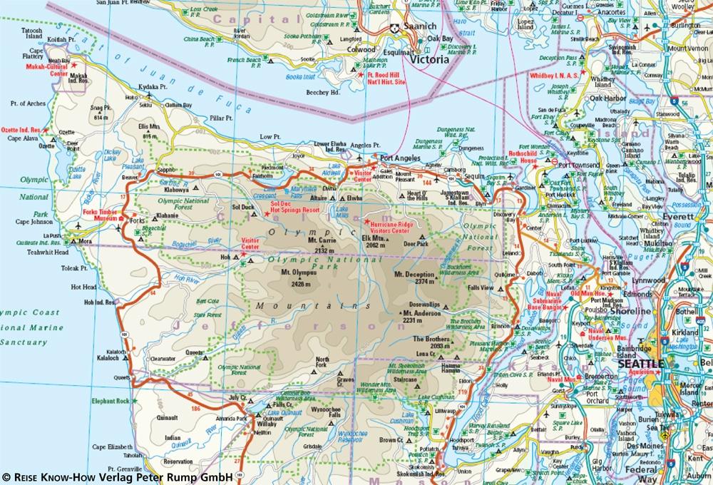 Carte routière USA n° 1 - USA Nord-ouest | Reise Know How carte routière Reise Know-How