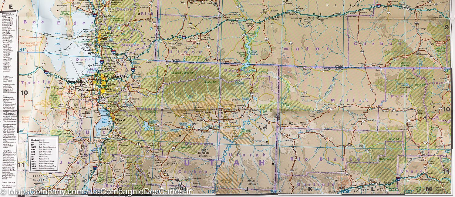 Carte routière USA n° 2 - USA Nord | Reise Know How carte routière Reise Know-How