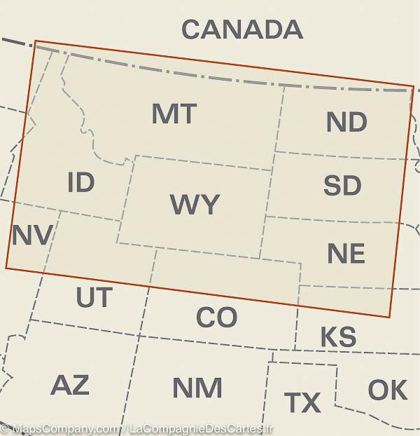 Carte routière USA n° 2 - USA Nord | Reise Know How carte routière Reise Know-How