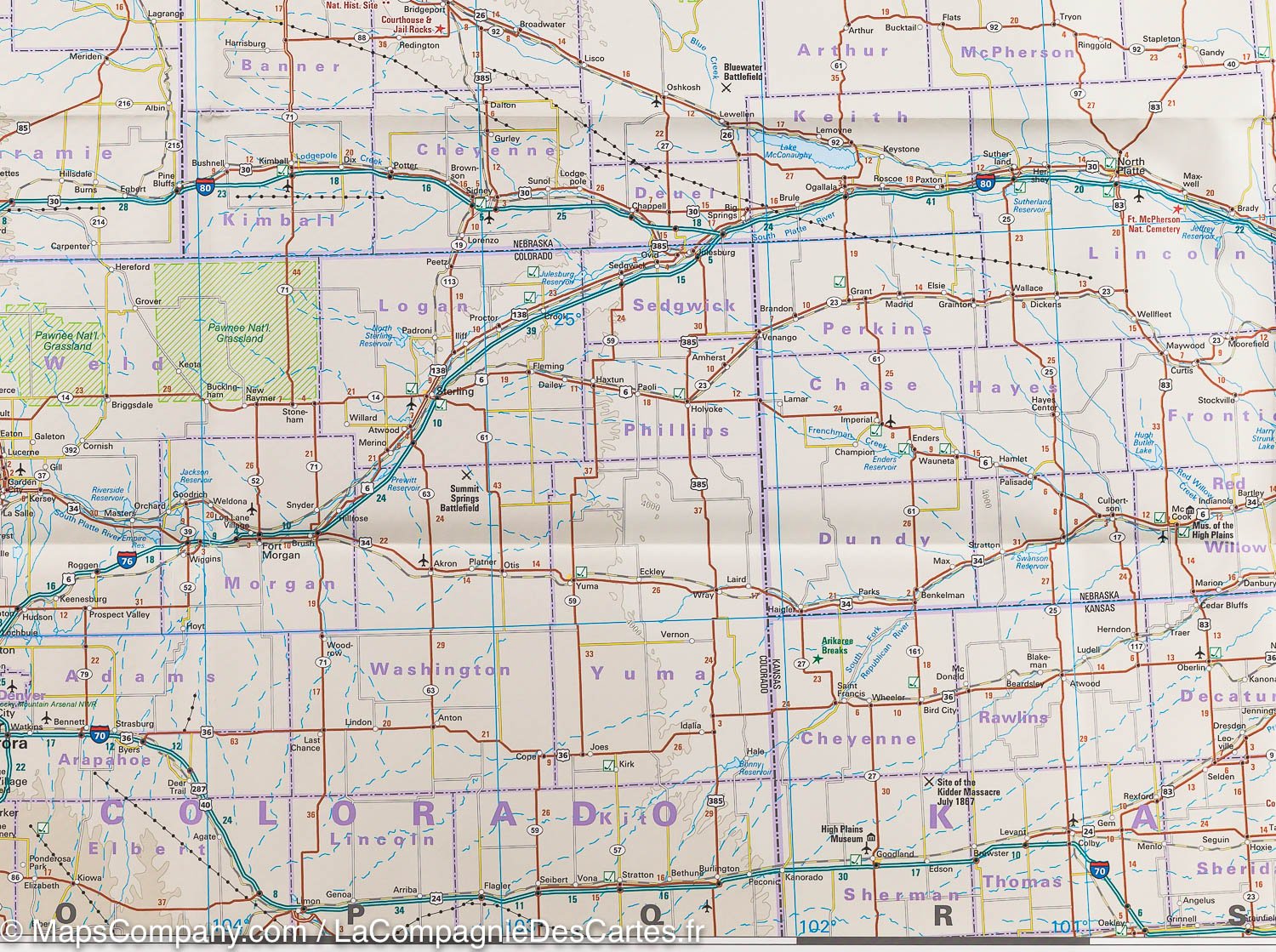 Carte routière USA n° 2 - USA Nord | Reise Know How carte routière Reise Know-How