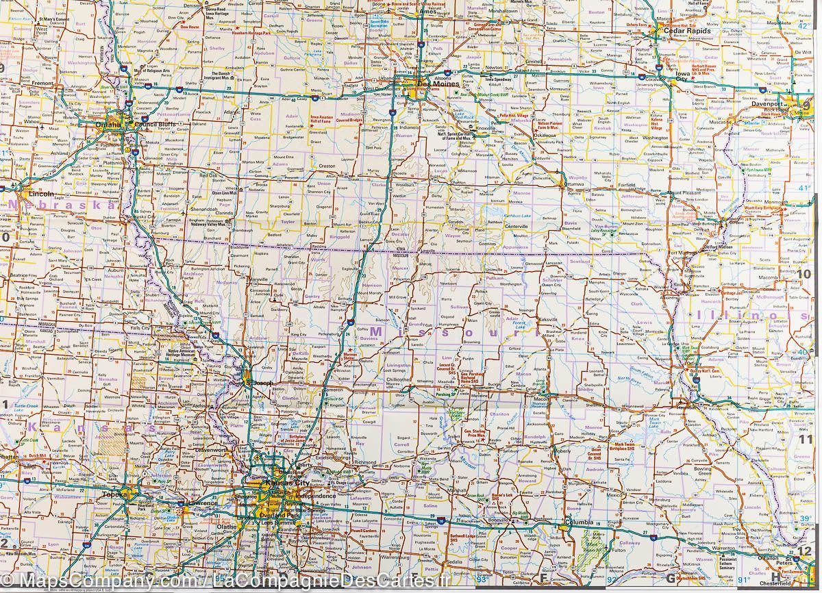 Carte routière USA n° 3 - Midwest | Reise Know How carte routière Reise Know-How