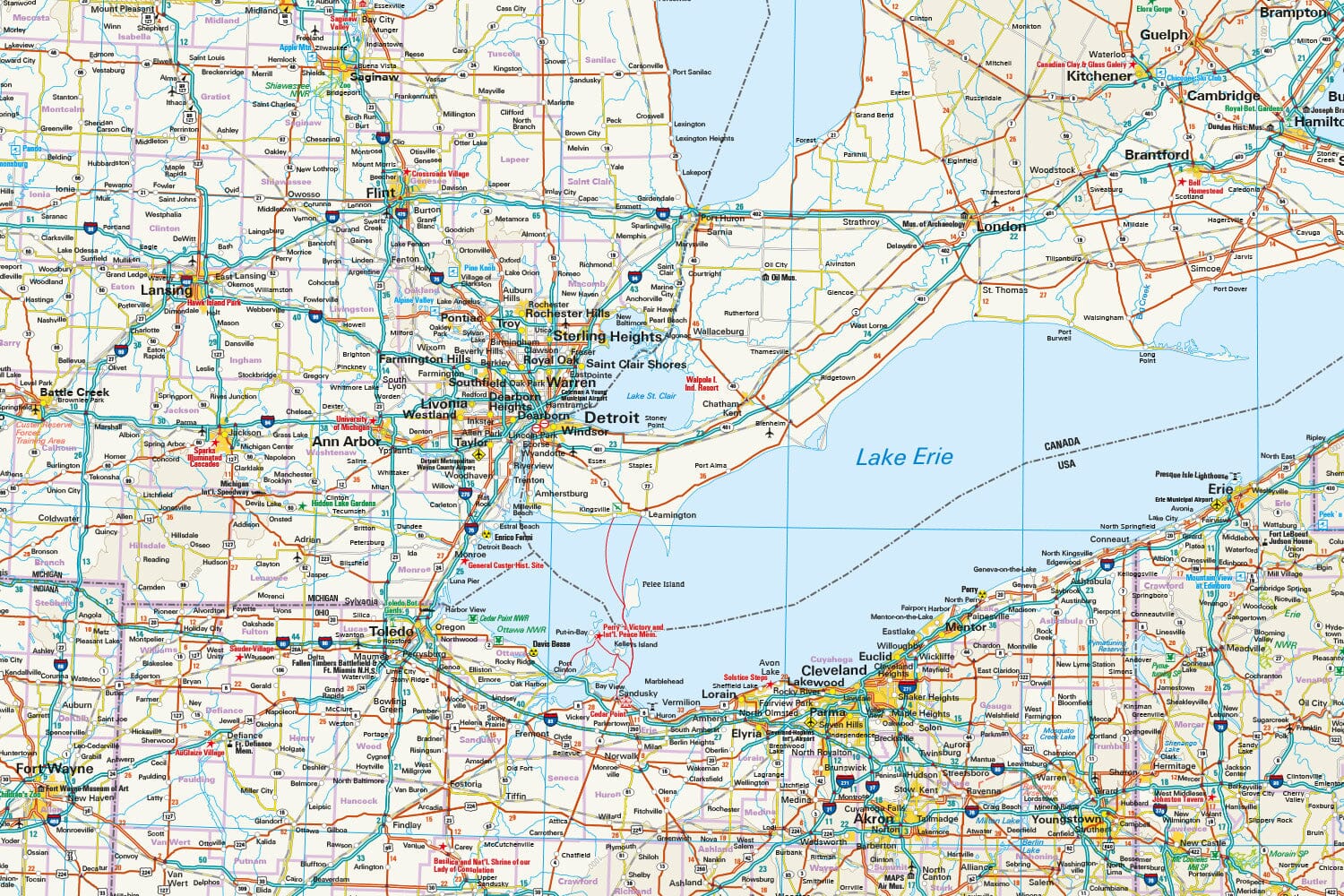 Carte routière USA n° 4 - USA Nord-est | Reise Know How carte routière Reise Know-How