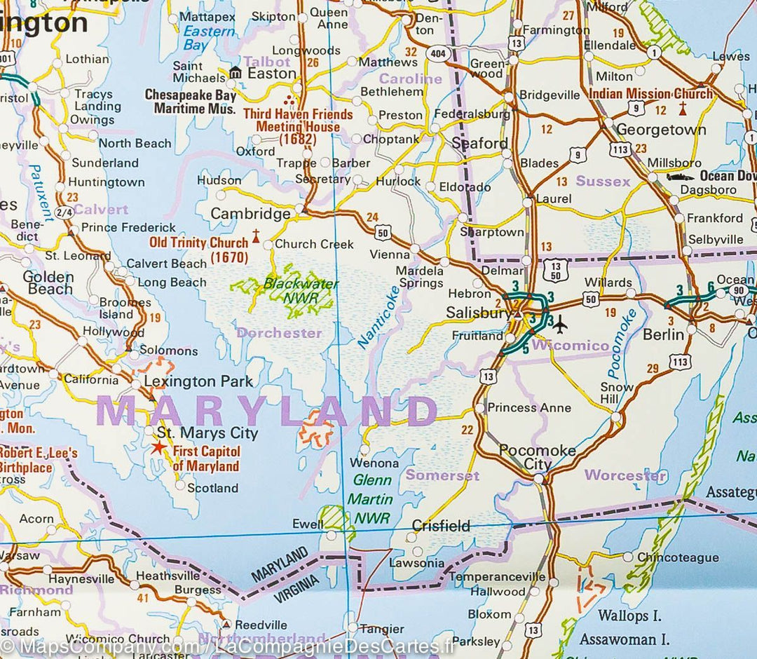 Carte routière USA n° 4 - USA Nord-est | Reise Know How carte pliée Reise Know-How 