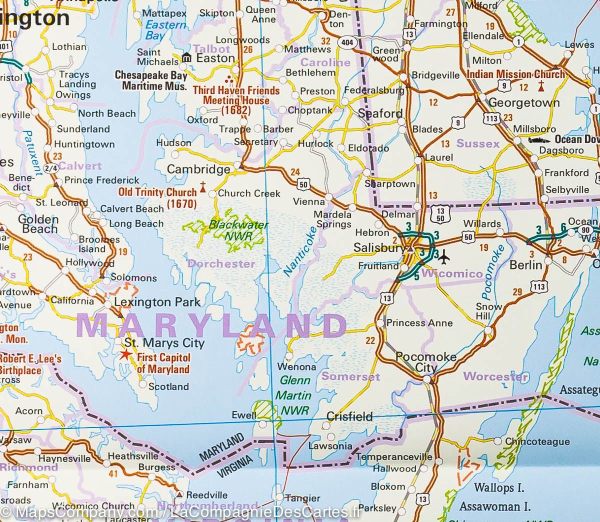 Carte routière USA n° 4 - USA Nord-est | Reise Know How carte routière Reise Know-How