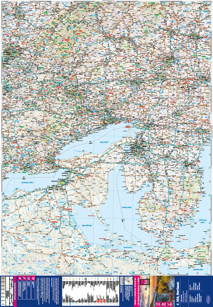 Carte routière USA n° 4 - USA Nord-est | Reise Know How carte pliée Reise Know-How 