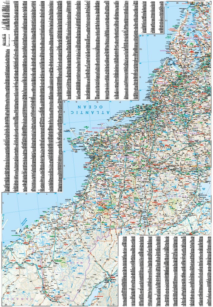 Carte routière USA n° 4 - USA Nord-est | Reise Know How carte routière Reise Know-How